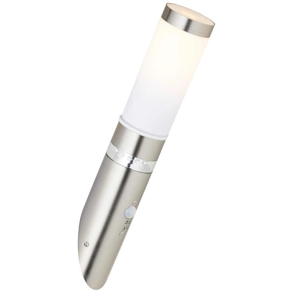 RVS buitenlamp Bole met sensor