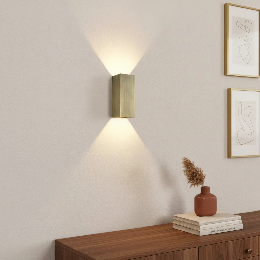 Wandlamp Dante XL antiek brons
