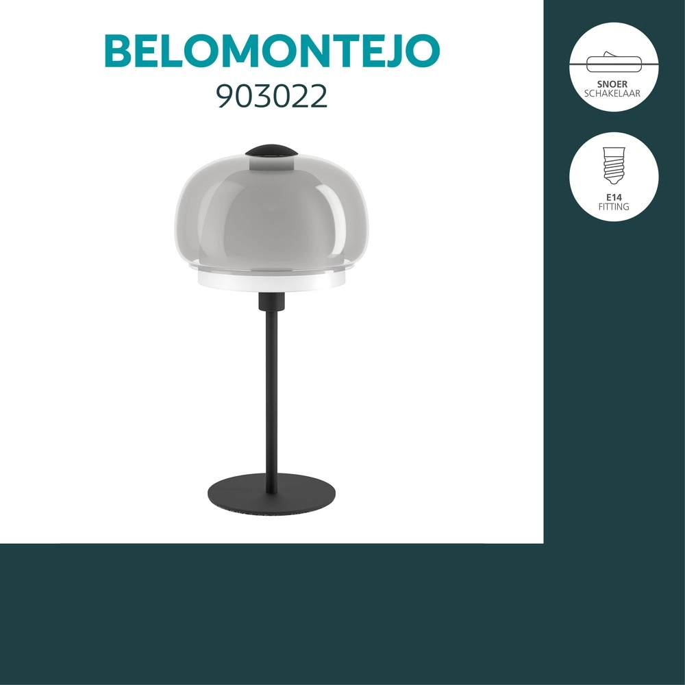 Design tafellamp Belomontejo zwart Eglo 9008606406715