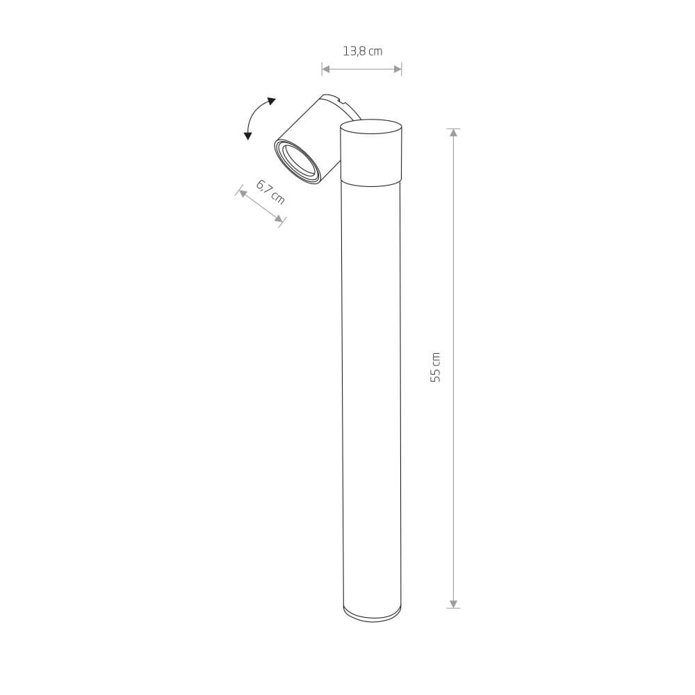 Zwart spot Tubings voor padverlichting Lyora 5903139815895