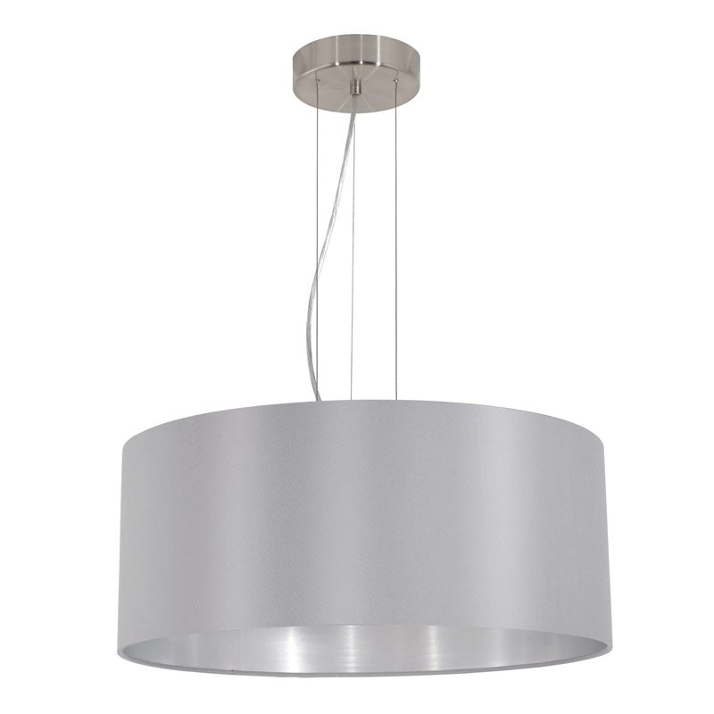 Hanglamp Maserlo 53cm zilvergrijs
