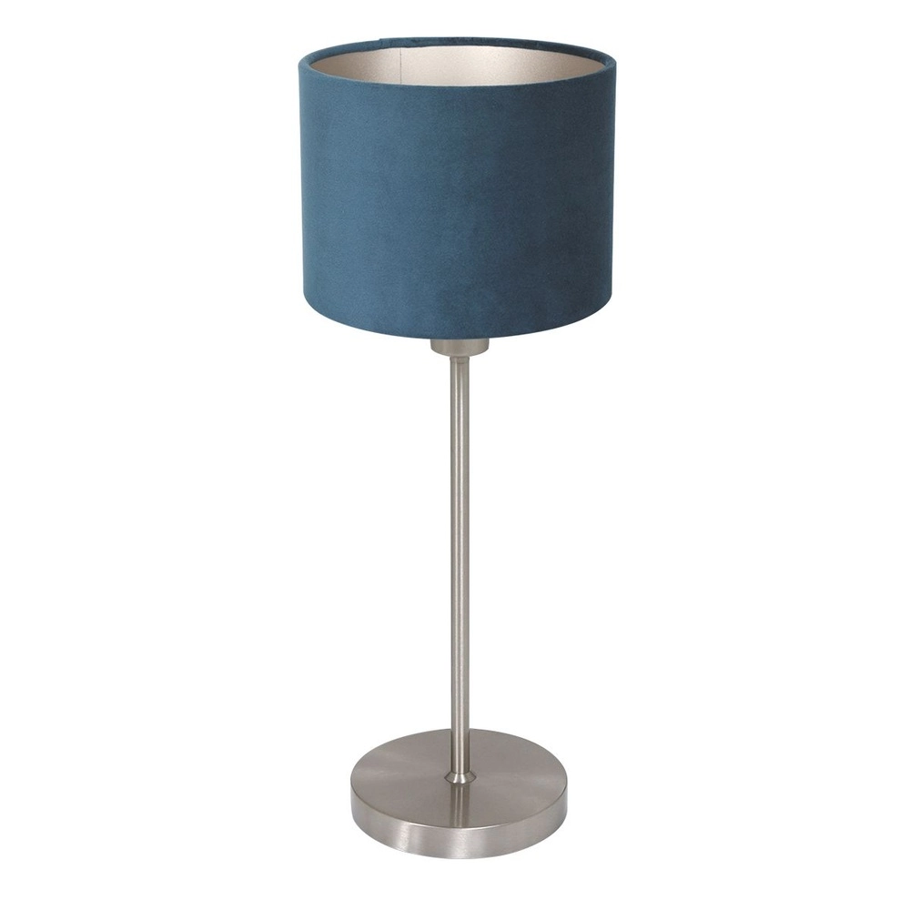 Tafellamp Noor met blauwe kap