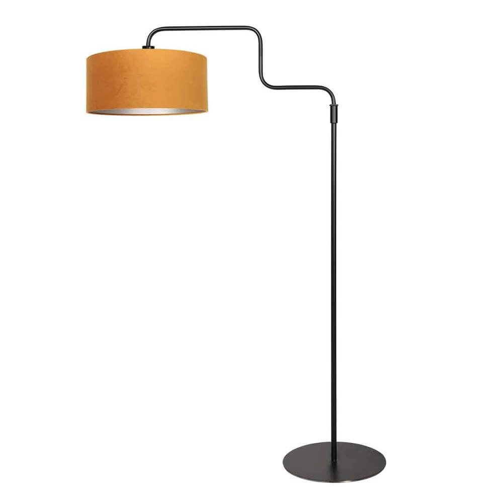 Vloerlamp Bloeba zwart met gouden kap Steinhauer 8712746177008