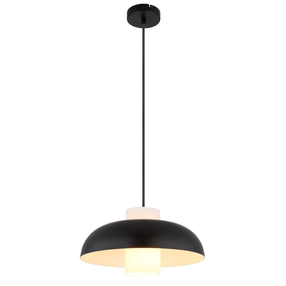 Moderne hanglamp Lowe zwart Ø 38cm
