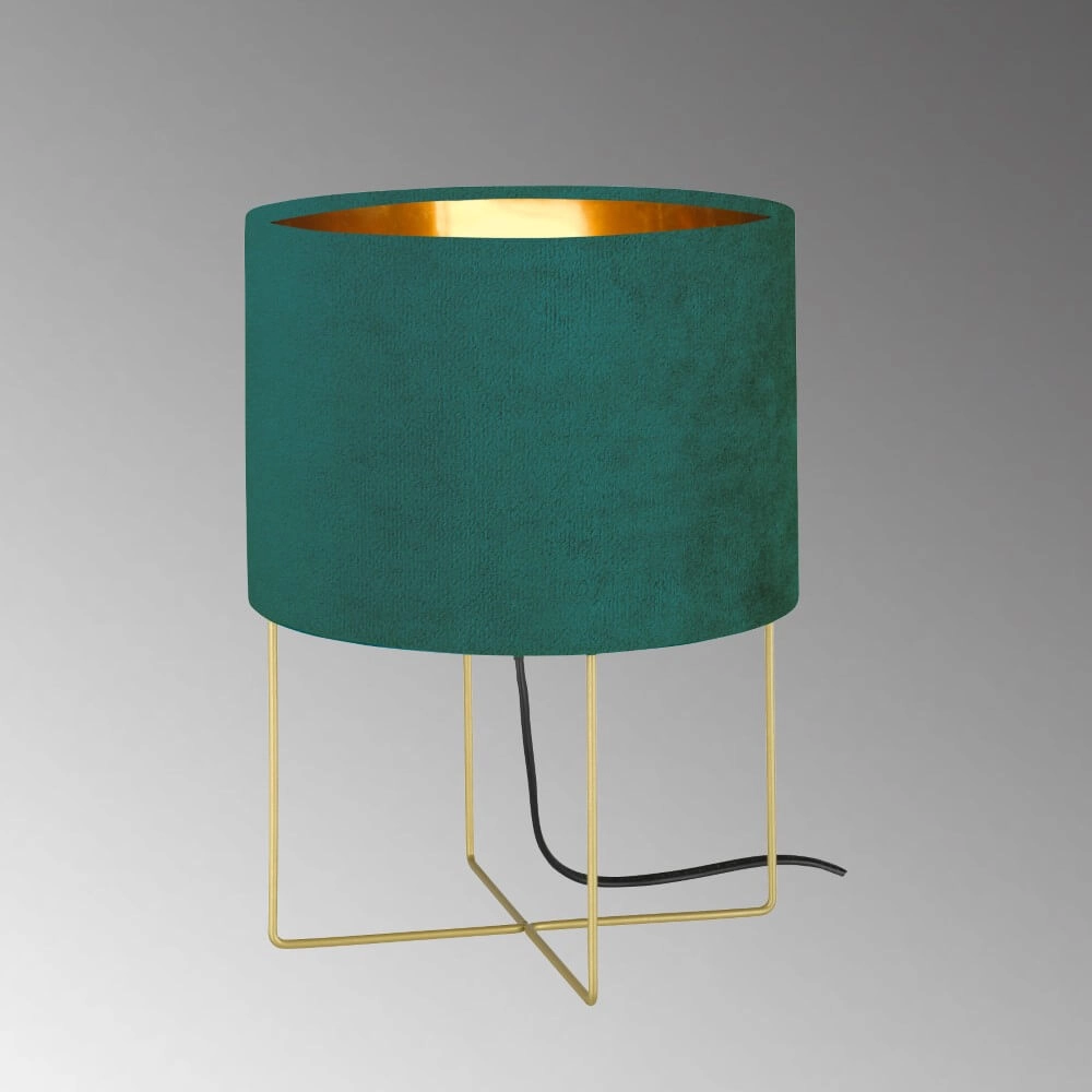 Schemerlamp Aura blauw velvet Fischer & Honsel 4003694504621