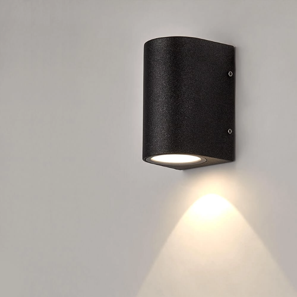 Wandlamp Waldorf 1 zwart Lyora