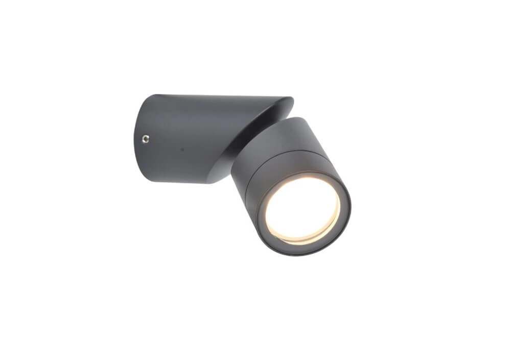 Richtbare wandlamp Tubon antraciet