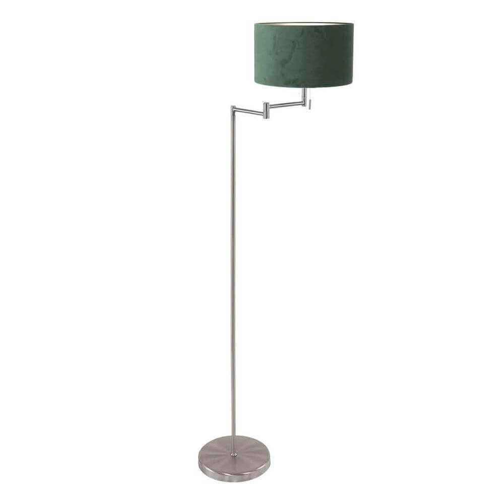 Vloerlamp Bella metaal met groene kap