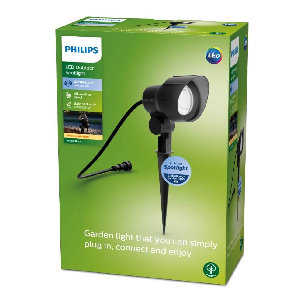 Prikspot Spike antraciet - uitbreiding Philips 8719514477094
