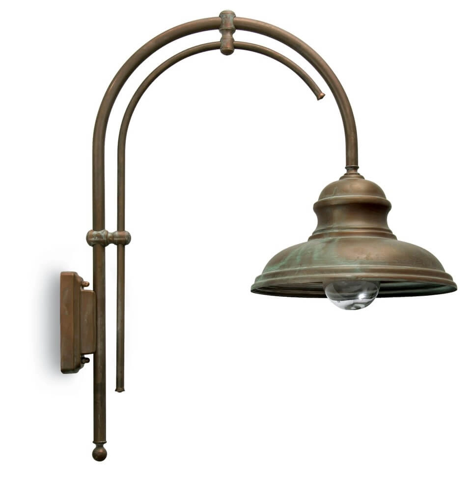 Landelijke hanglamp Mill verouderd messing