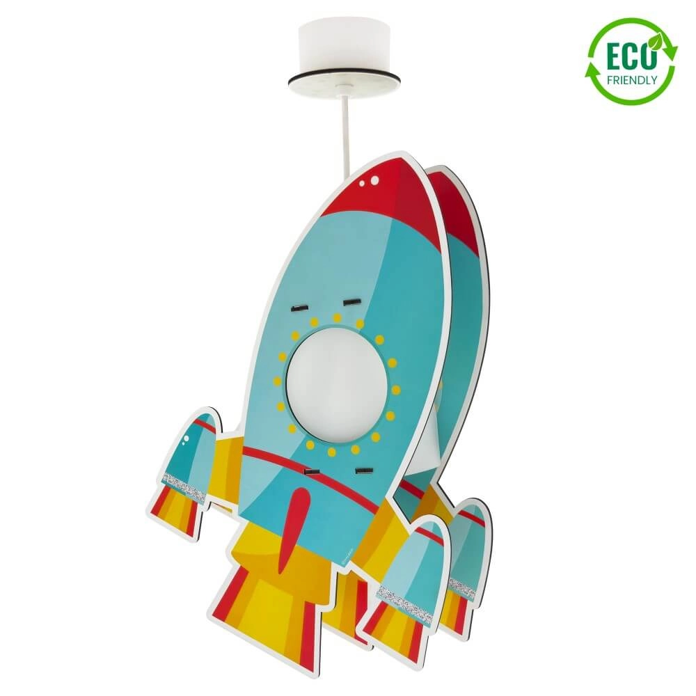 Kinderkamer hanglamp Rocket messing