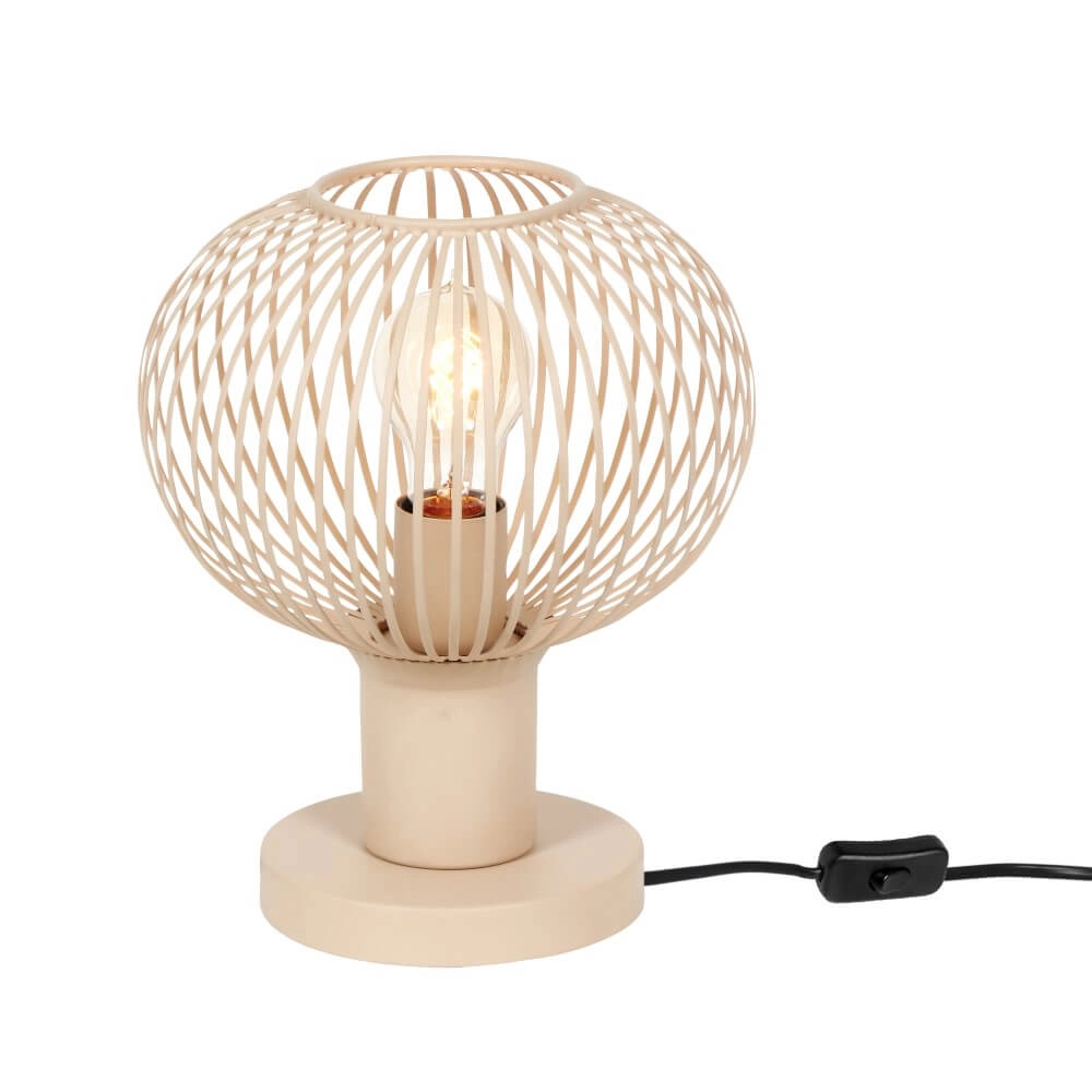 Draad tafellamp Gila Ø 23cm - zand