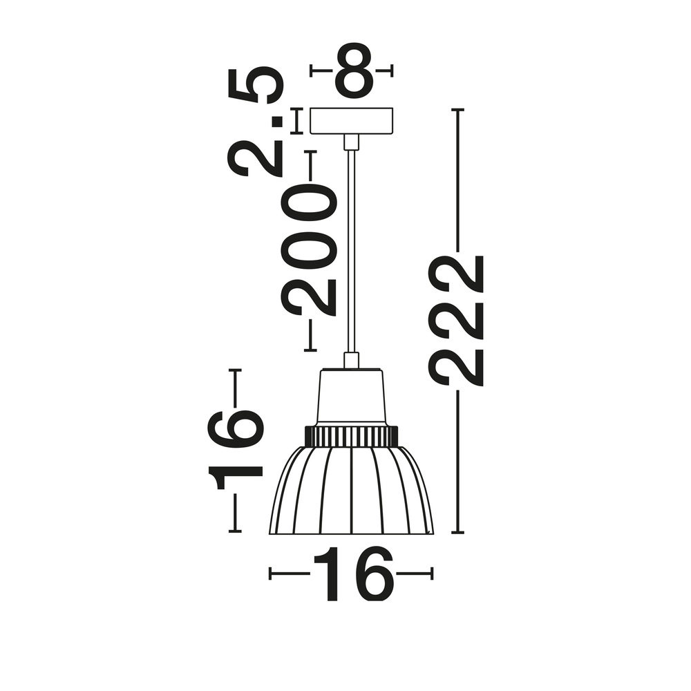 Hanglamp Picco wit met blauw Lyora 5212017495372