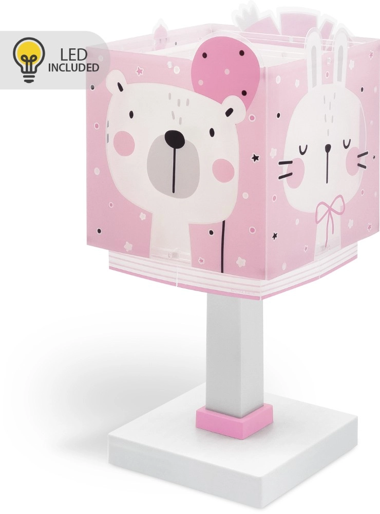 Kinderkamer tafellamp Baby Jungle roze Dalber 8420406002392