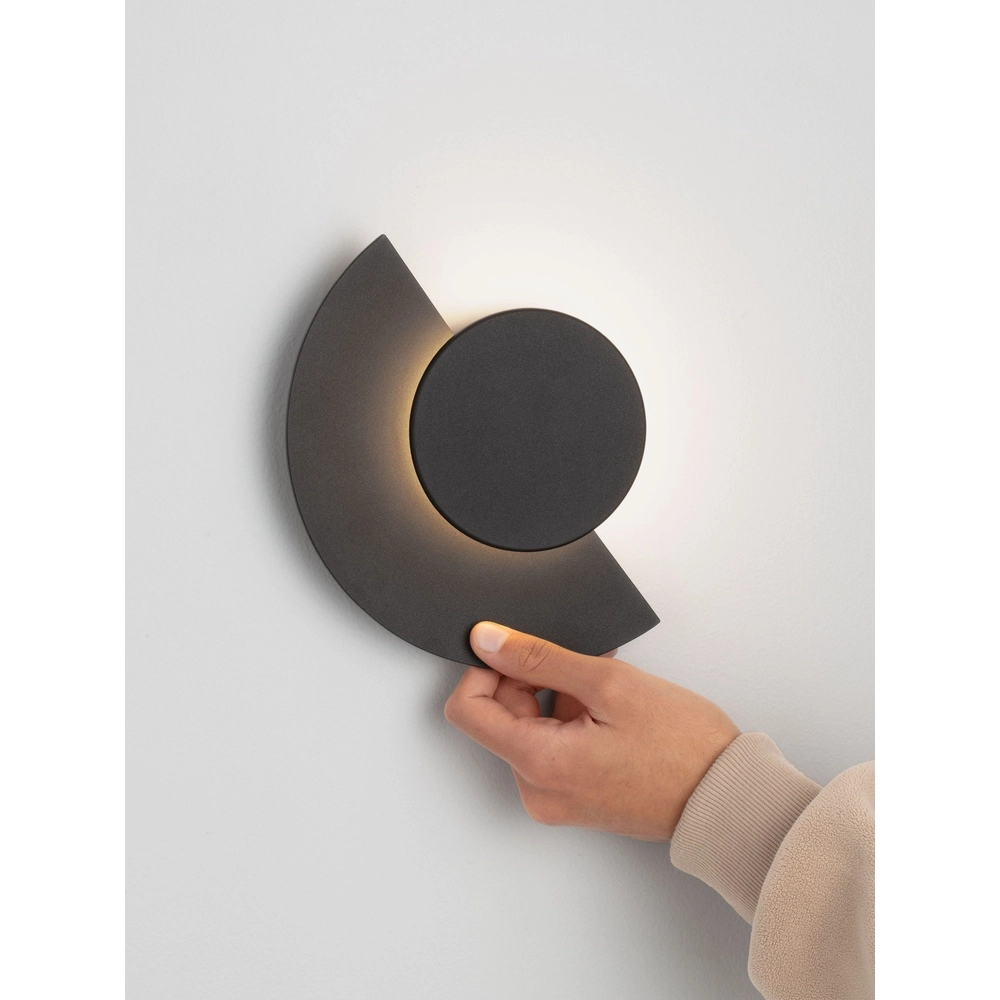 Moderne wandlamp Gloo zwart - 3000K Lyora 5212017497253