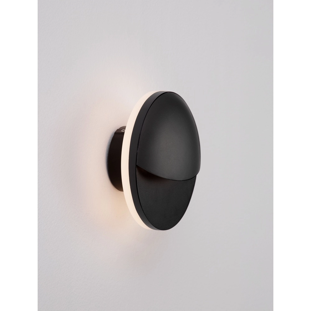 Strakke wandlamp Pan antraciet Lyora 5212017470447