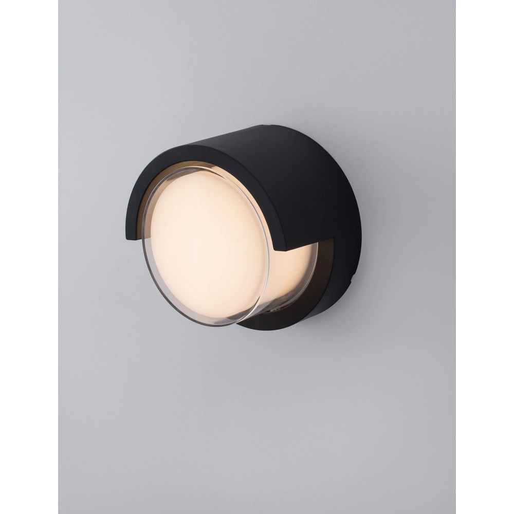 Design wandlamp Max rond grijs