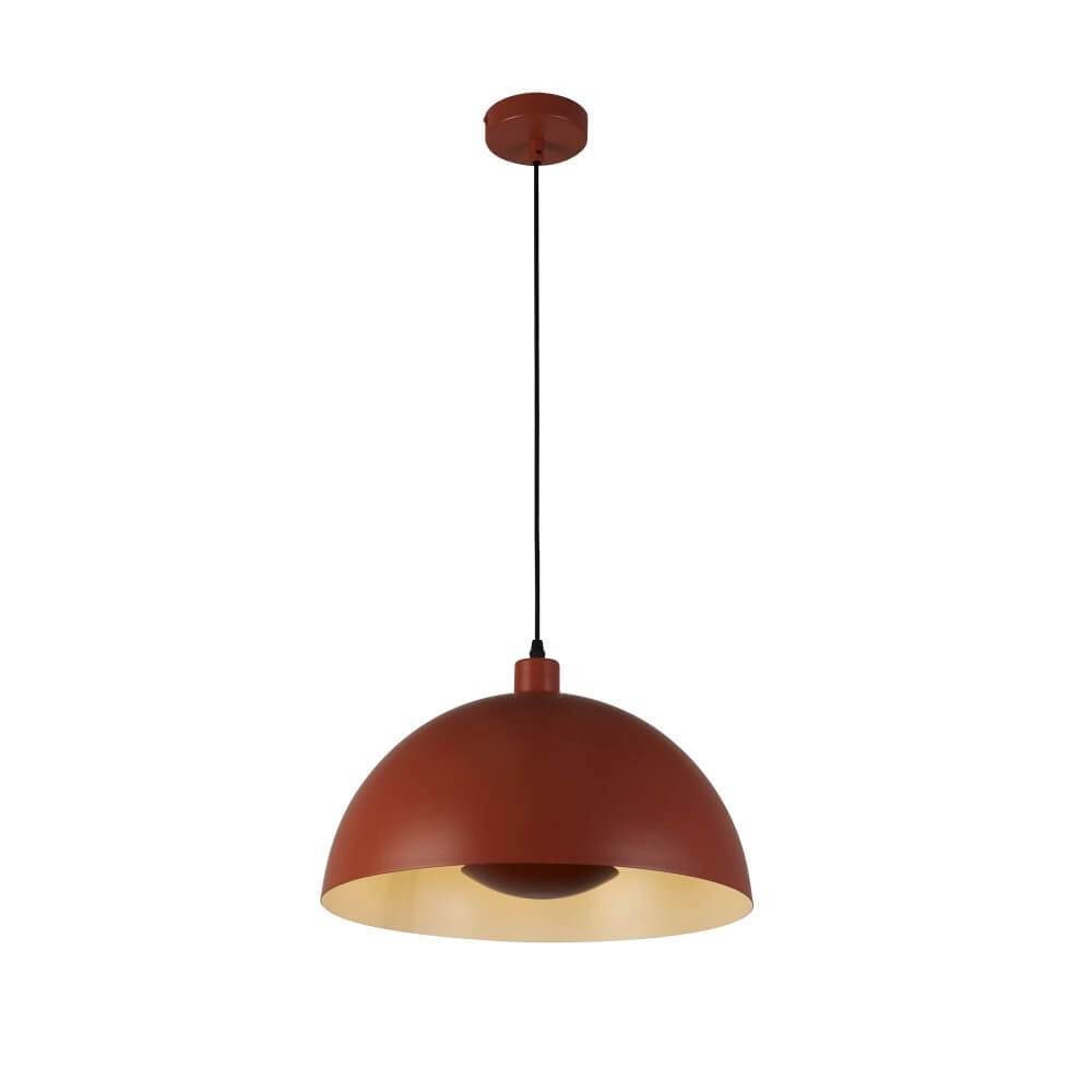 Oranje hanglamp Mars kap 20cm hoog