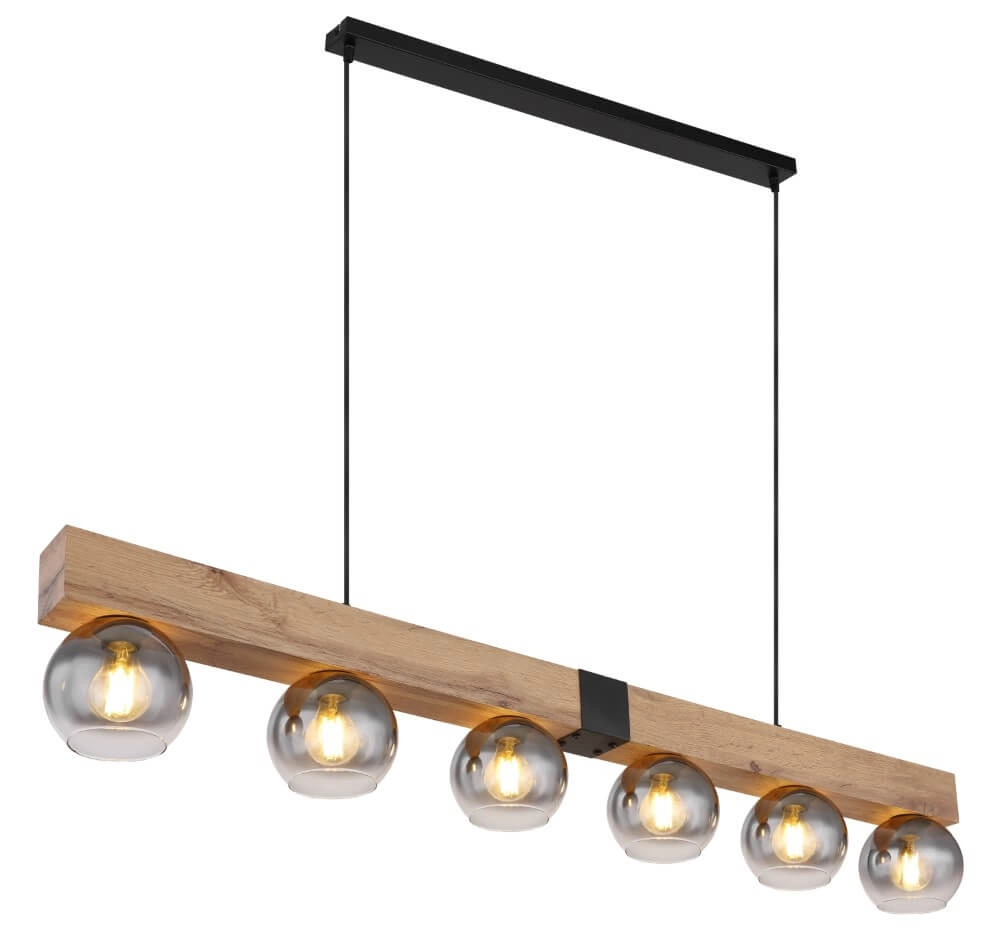 Hanglamp Moitas 6-lichts recht