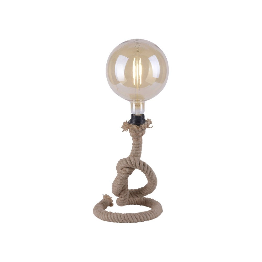 Touwlamp Rope zwart met bruin