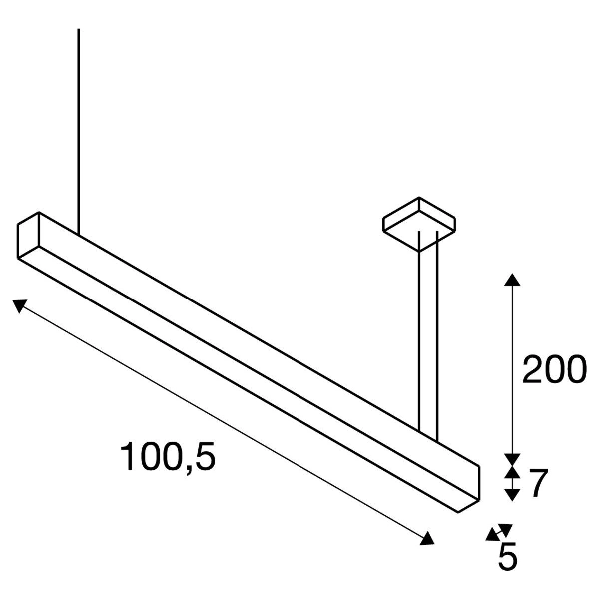 Kantoor hanglamp Glenos 3000K SLV 4024163196949