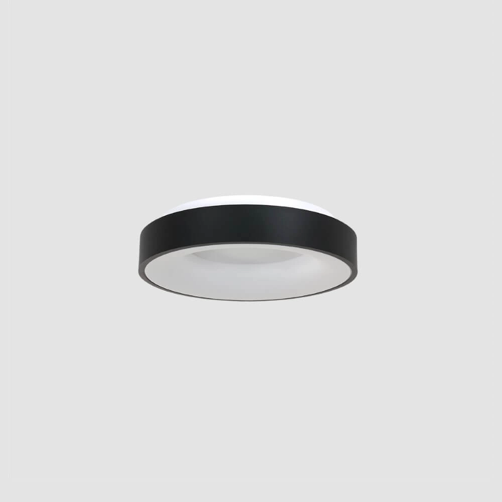 Zwarte plafondlamp Ringlede Ø 30cm Steinhauer 8712746135770