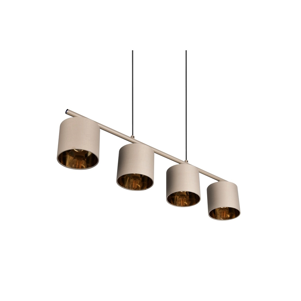 4-lichts hanglamp Tommy zand bruin Trio 4017807724165