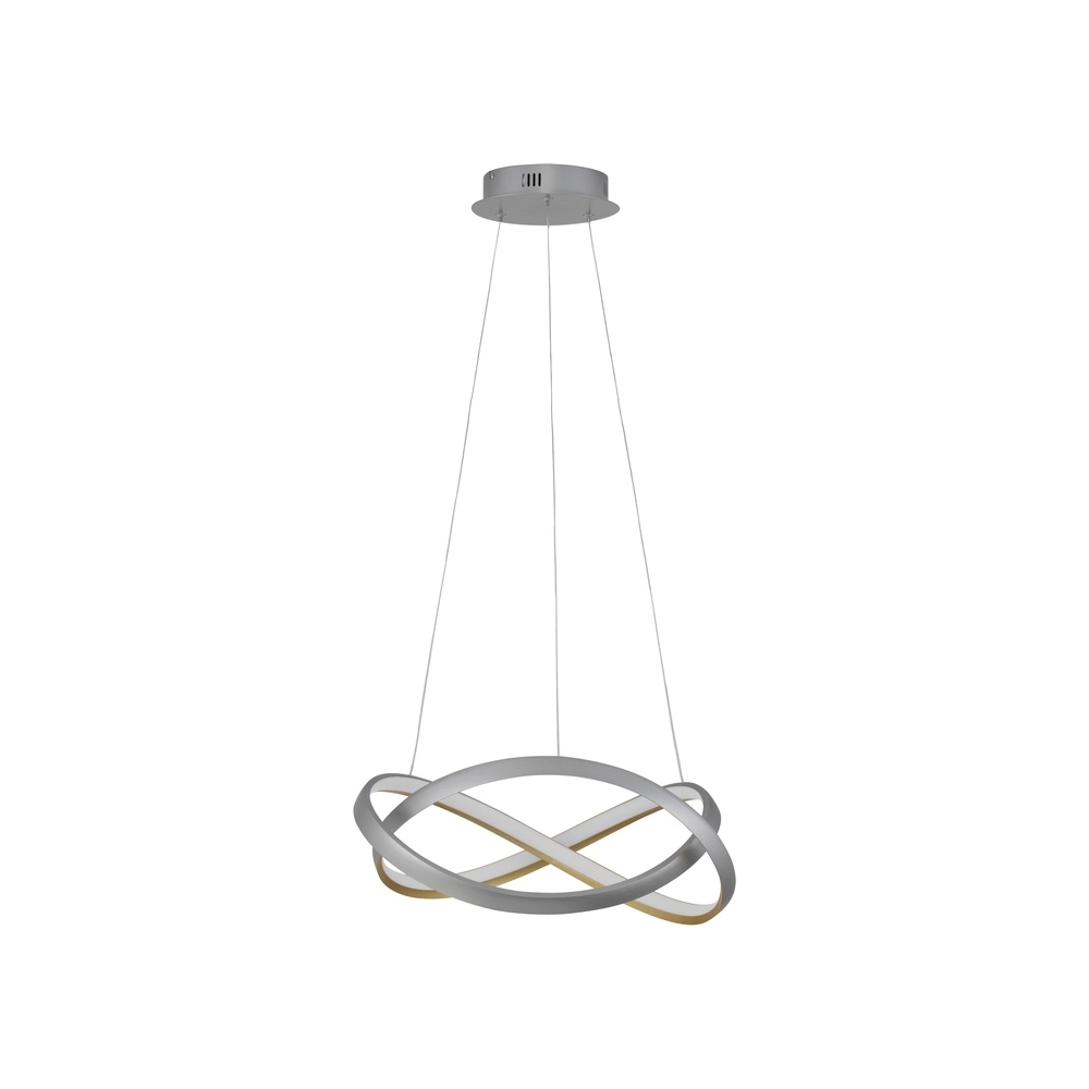 Design hanglamp Odrey zilvergrijs met goud Lyora 5212017444745