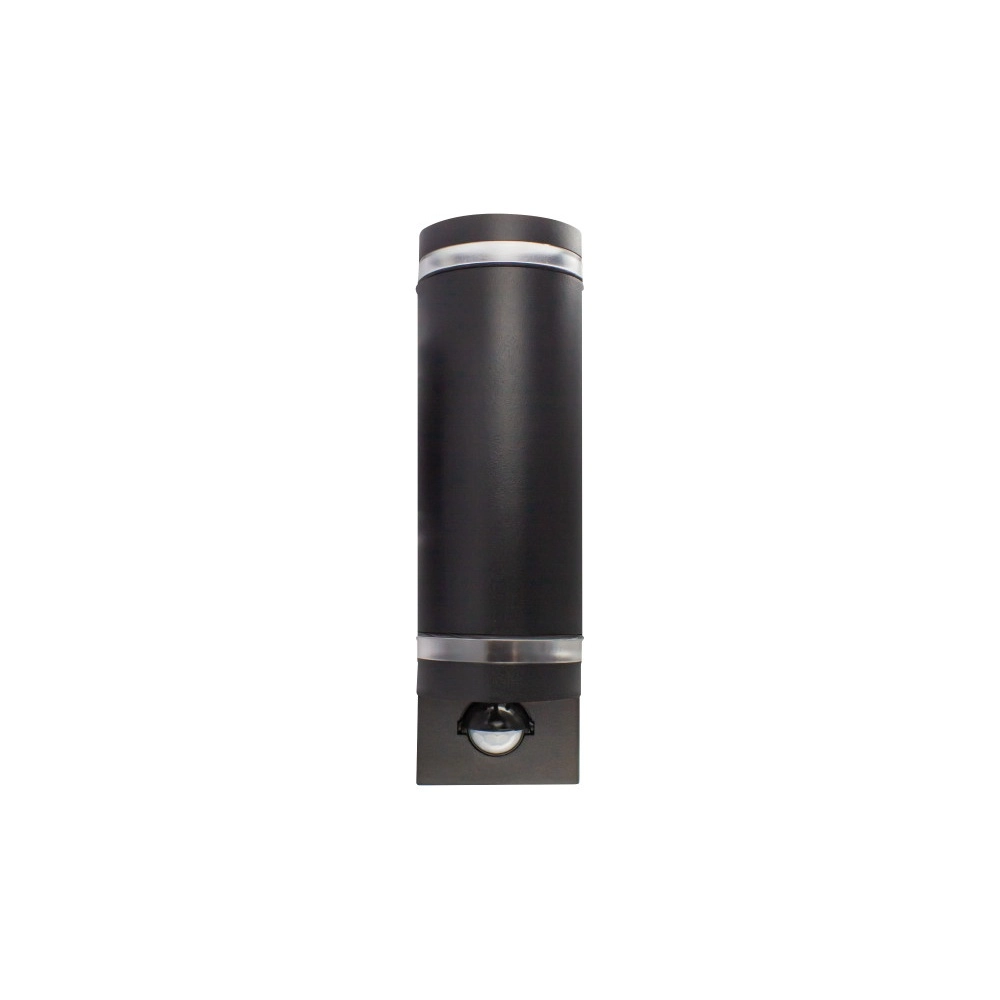 Dubbele wandspot met sensor Opden Zwart - 2x GU10 Lyora 5055788285670