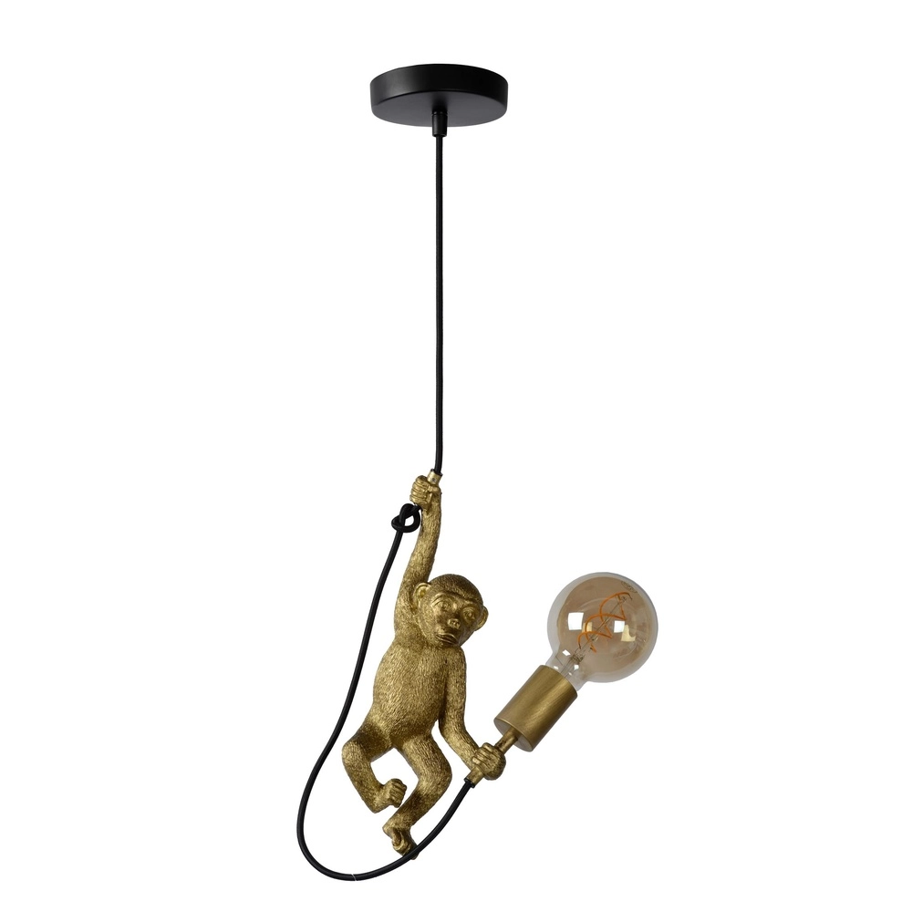 Hanglamp Extravaganza Chimp aapje zwart met goud