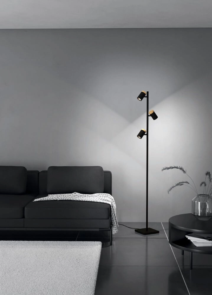 Zwarte leeslamp Cartagena 3-lichts Stars of Light 9008606221318