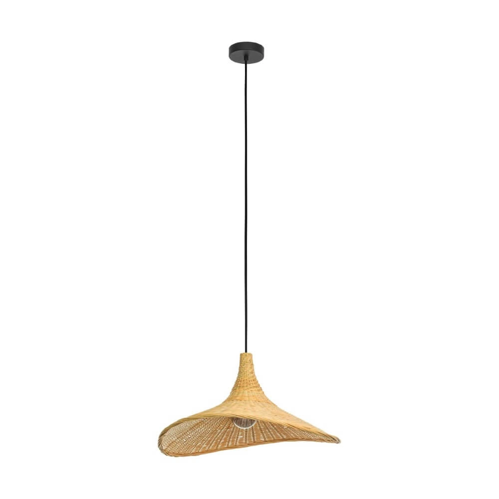 Rieten hanglamp Haxey Ø 50cm