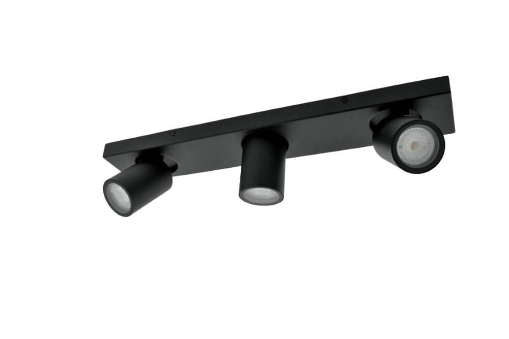 Badkamer opbouwspot Seller - IP44 zwart Lyora 5053423187747