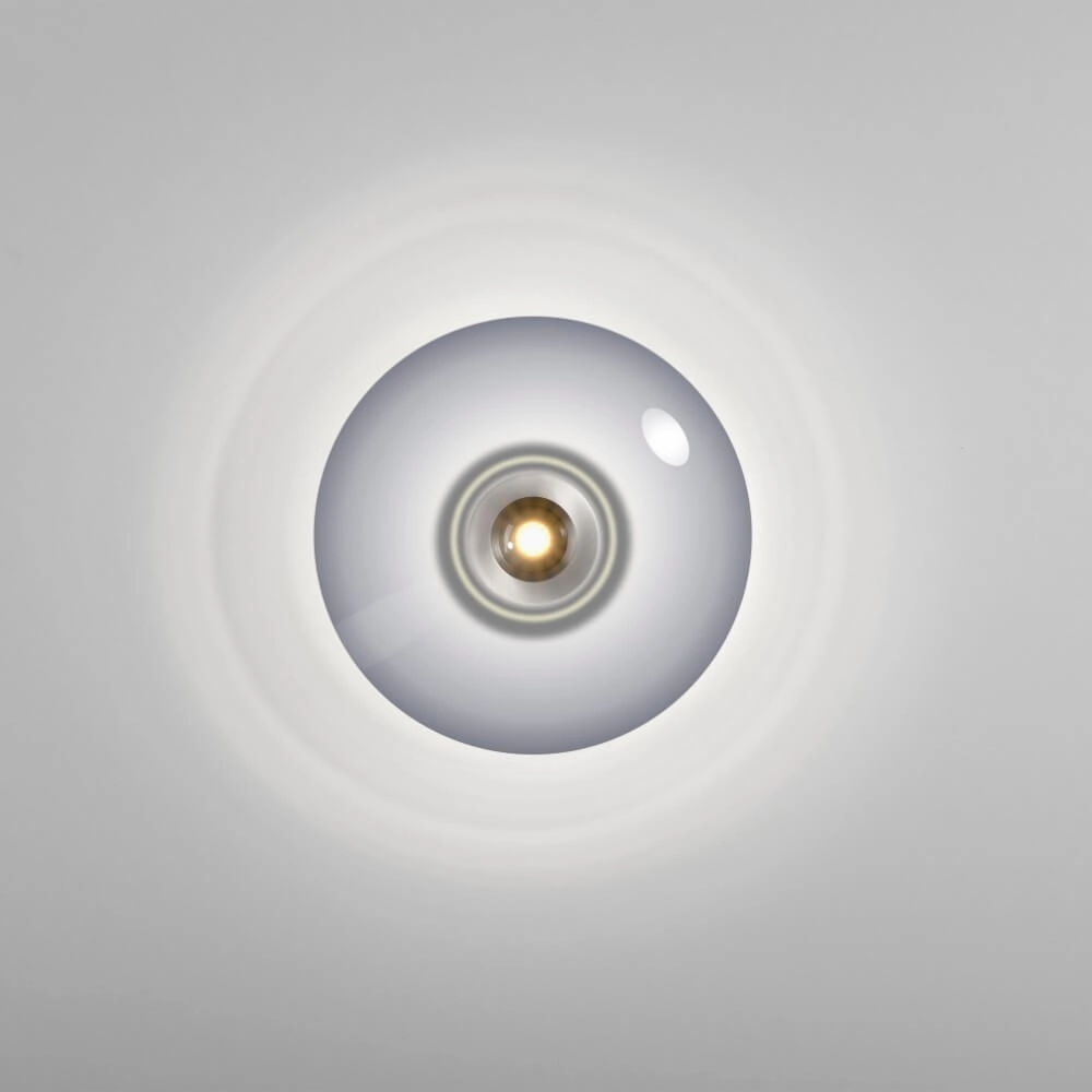 Design plafondlamp Pure Vitrum grijs Paul Neuhaus 4012248382660