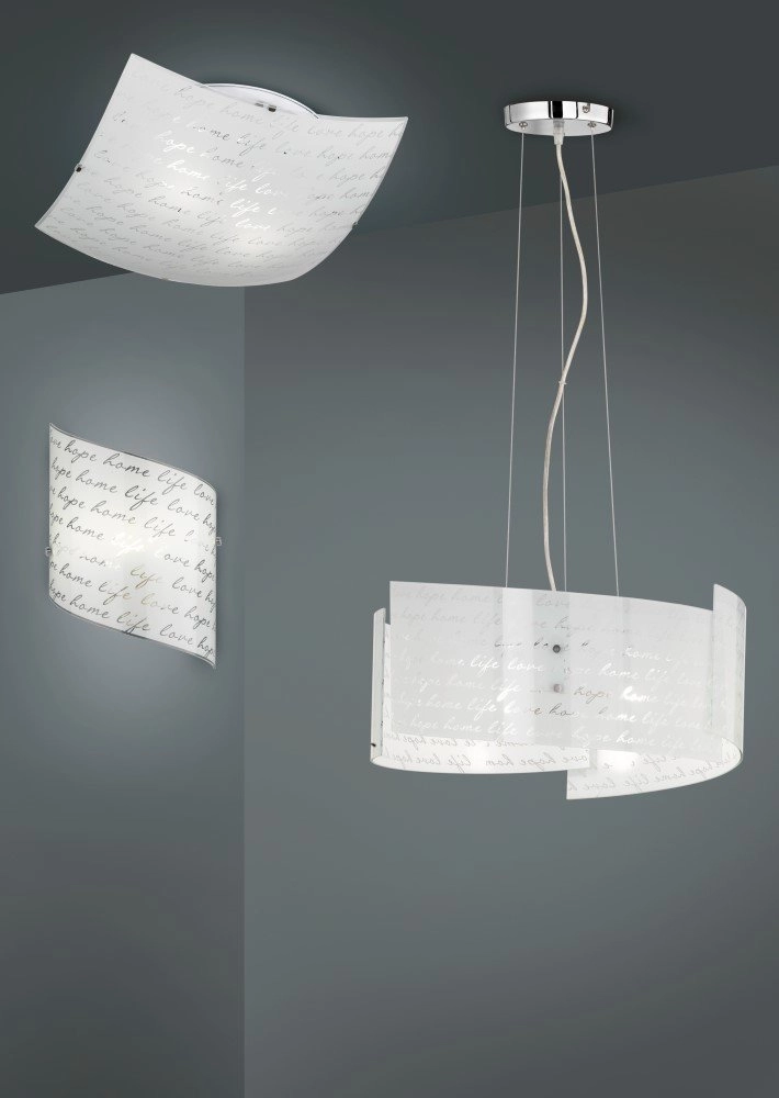 Plafondlamp Signa 30 Text Trio 4017807364941