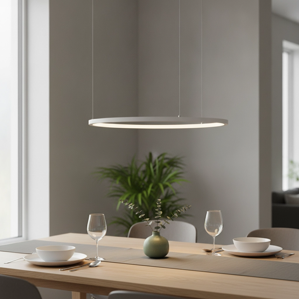 Ronde hanglamp Tarquin wit Ø 60cm