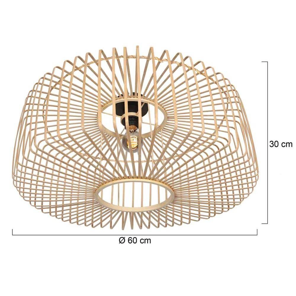Bamboe plafondlamp Bloeba Ø 60cm Steinhauer 8712746176766