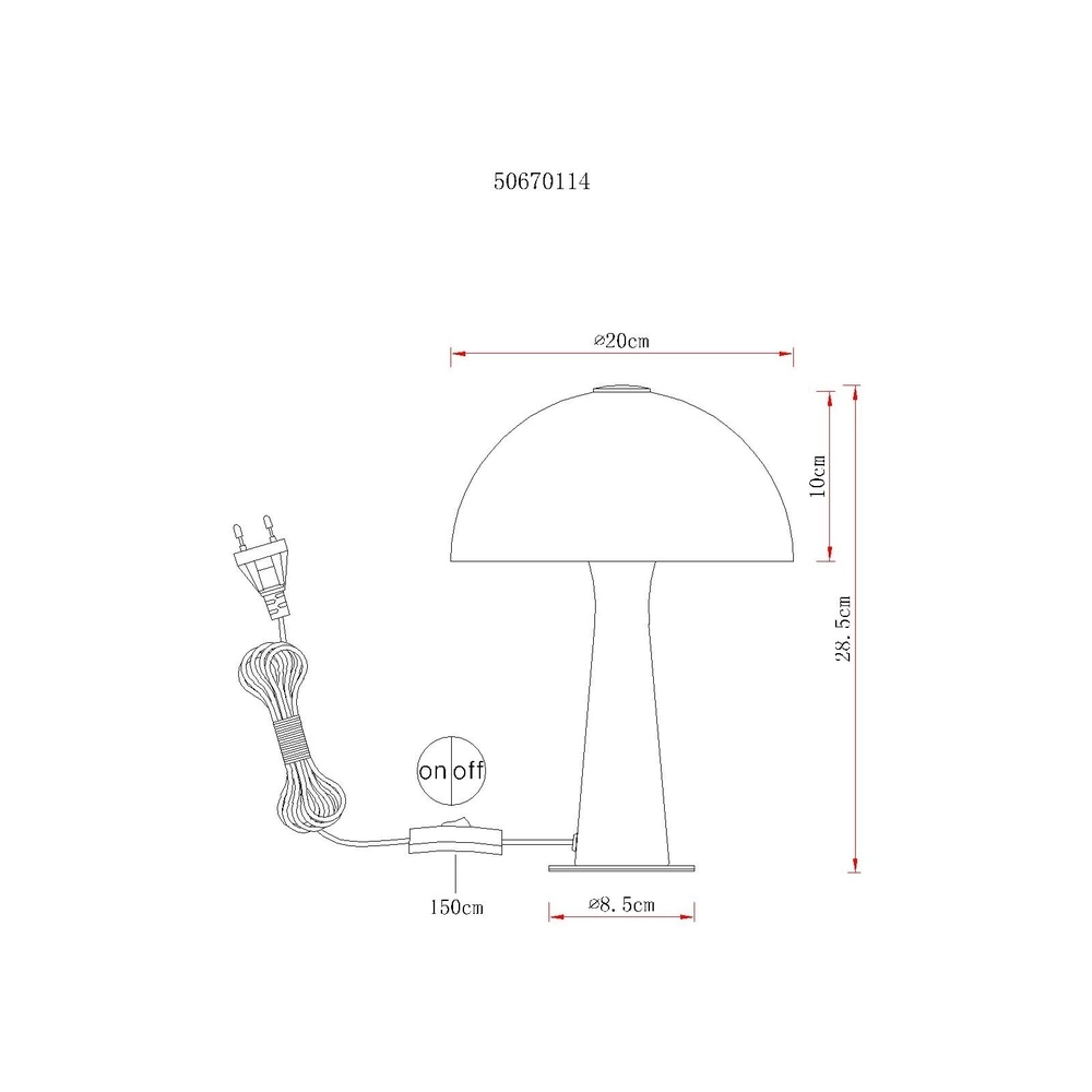 Moderne tafellamp Julia groen Globo 9007371592616
