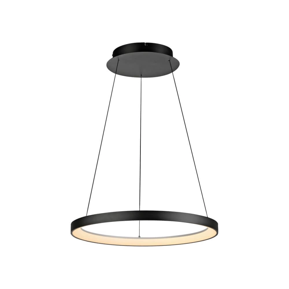 Ronde hanglamp Hoop zwart
