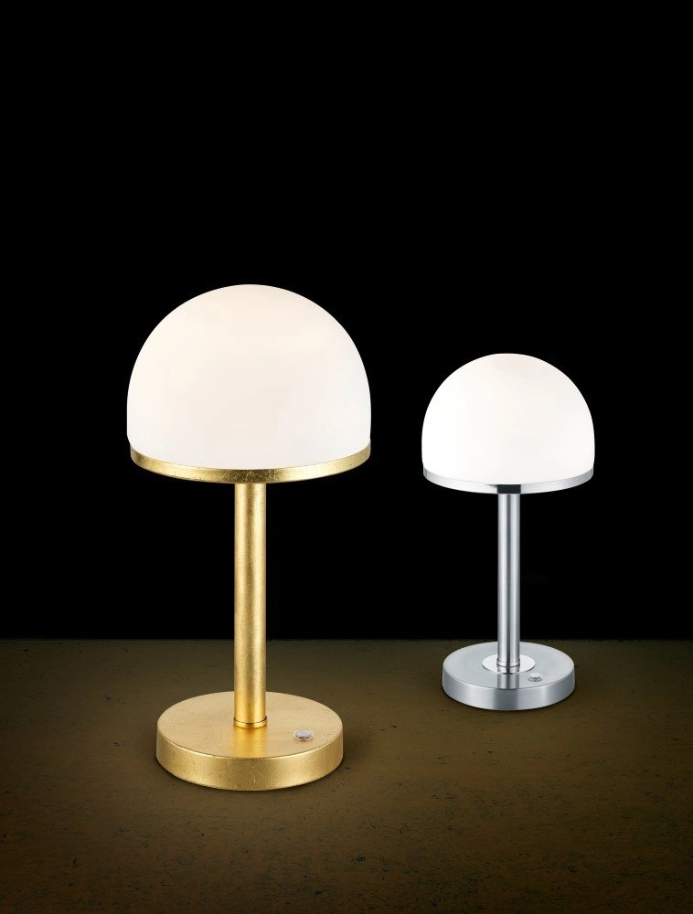 LED lampenkap tafellamp Berlin grijs Trio 4017807371758