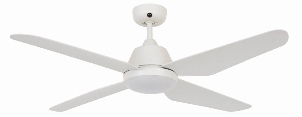 Plafondventilator met lamp Aria Led Ø 122cm wit IP55