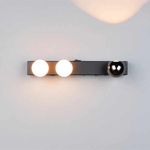 Wandlamp Arpino zwart 30cm Trio 4017807683622