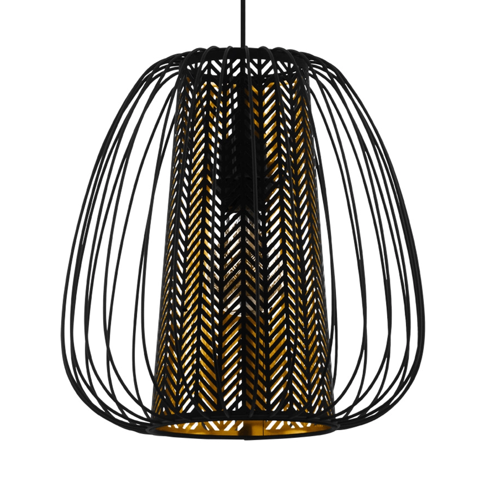 Hanglamp Curasao zwart met goud