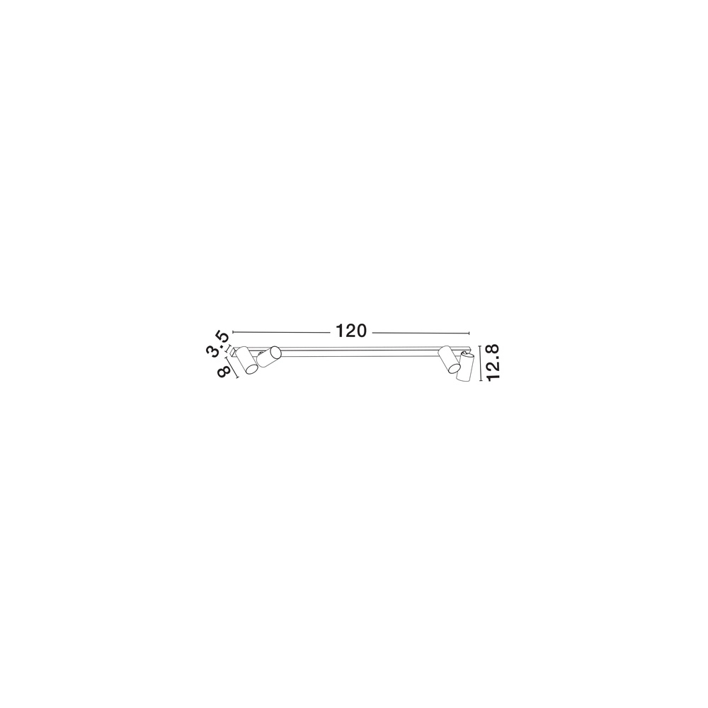 4-lichts plafondlamp Oso zwart Lyora 5212017465085