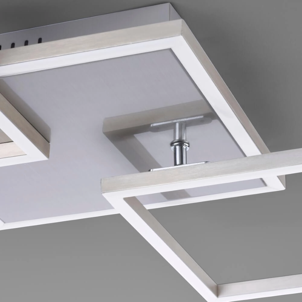 Plafondlamp Iven 64cm - 3000K RVS Just Light 4043689972950
