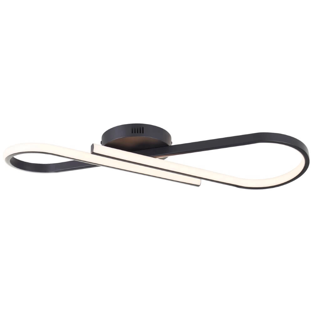 Zwarte plafondlamp Hinton zwart