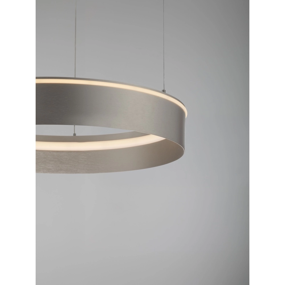 Moderne hanglamp Olivia nikkel Ø 60cm Lyora 5212017494214