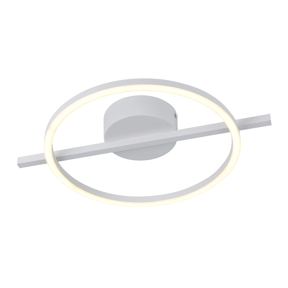 Led plafondlamp Amandolo met afstandsbediening - wit - rond