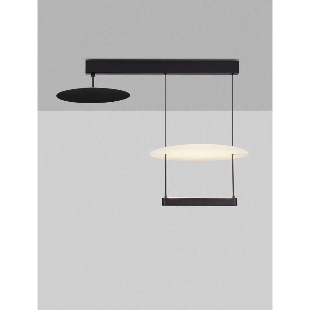 Hanglamp Diona design zwart met wit