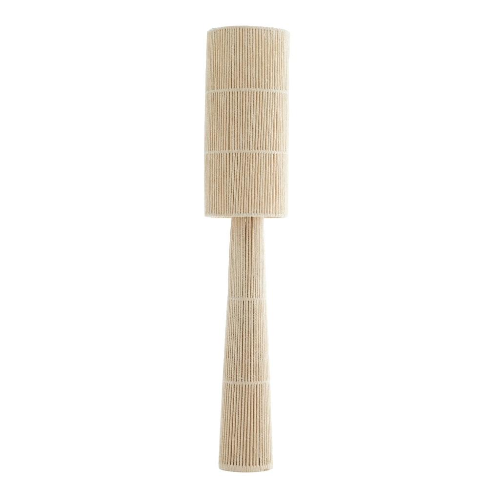 Zand staande schemerlamp Michiel 160cm - chenille crème